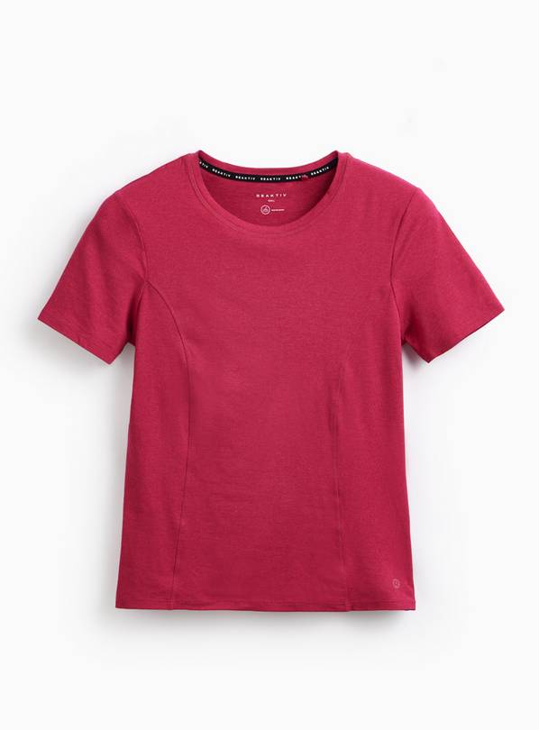 REAKTIV Dark Pink Soft Touch Short Sleeve Base Layer Tee L